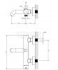 OMNIRES  Bateria wannowa z zestawem prysznicowym Y czarny Y1231BL